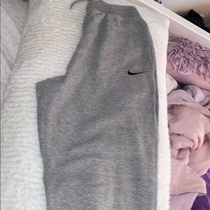 Grey Nike sweatpants